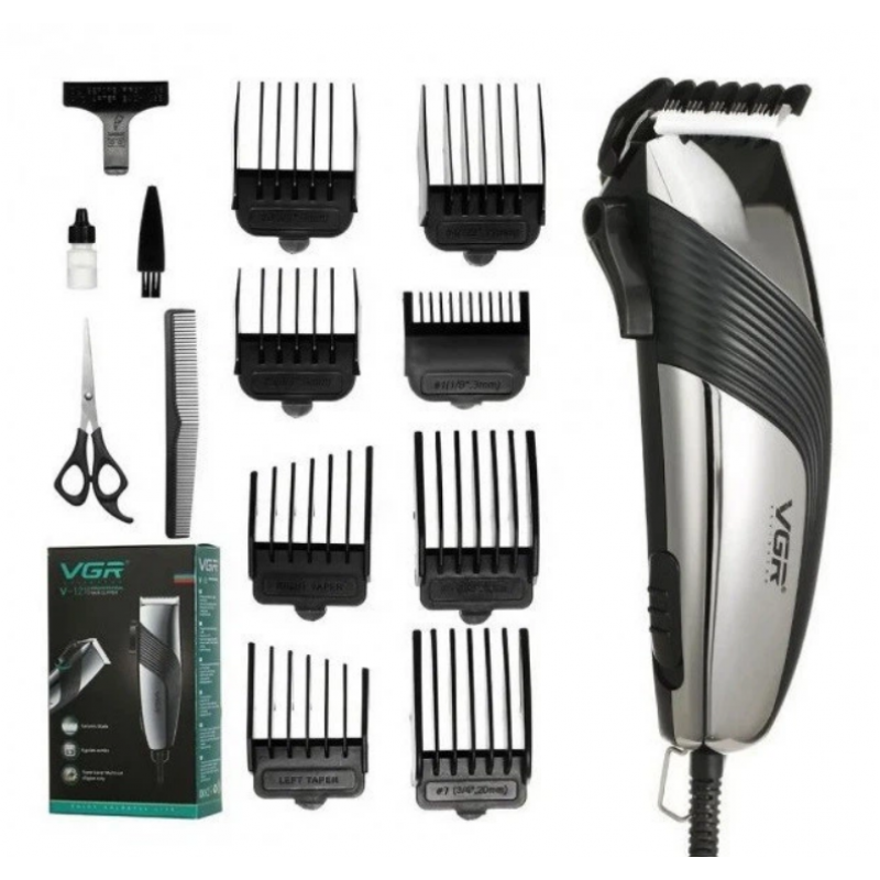 Машинка для стрижки VGR V121 8 насадок 3-20 мм (32407533) Машинка для стрижки VGR V121 8 насадок 3-20 мм (32407533)