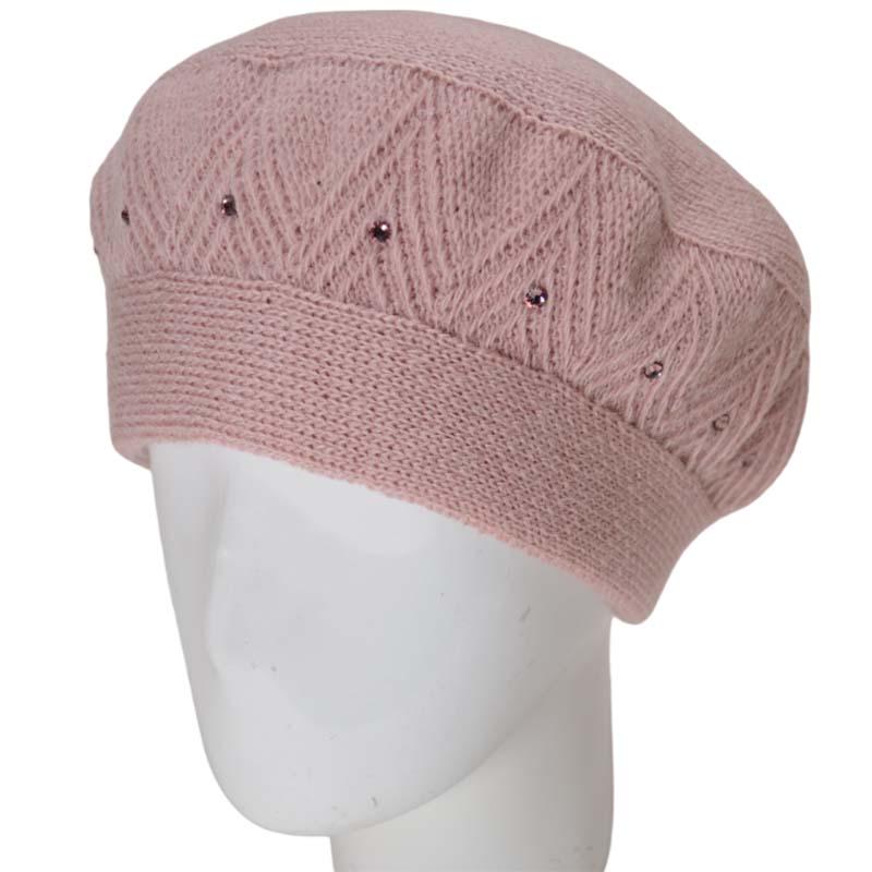 Берет женский Lirus Люся двойной Розовый (131954)