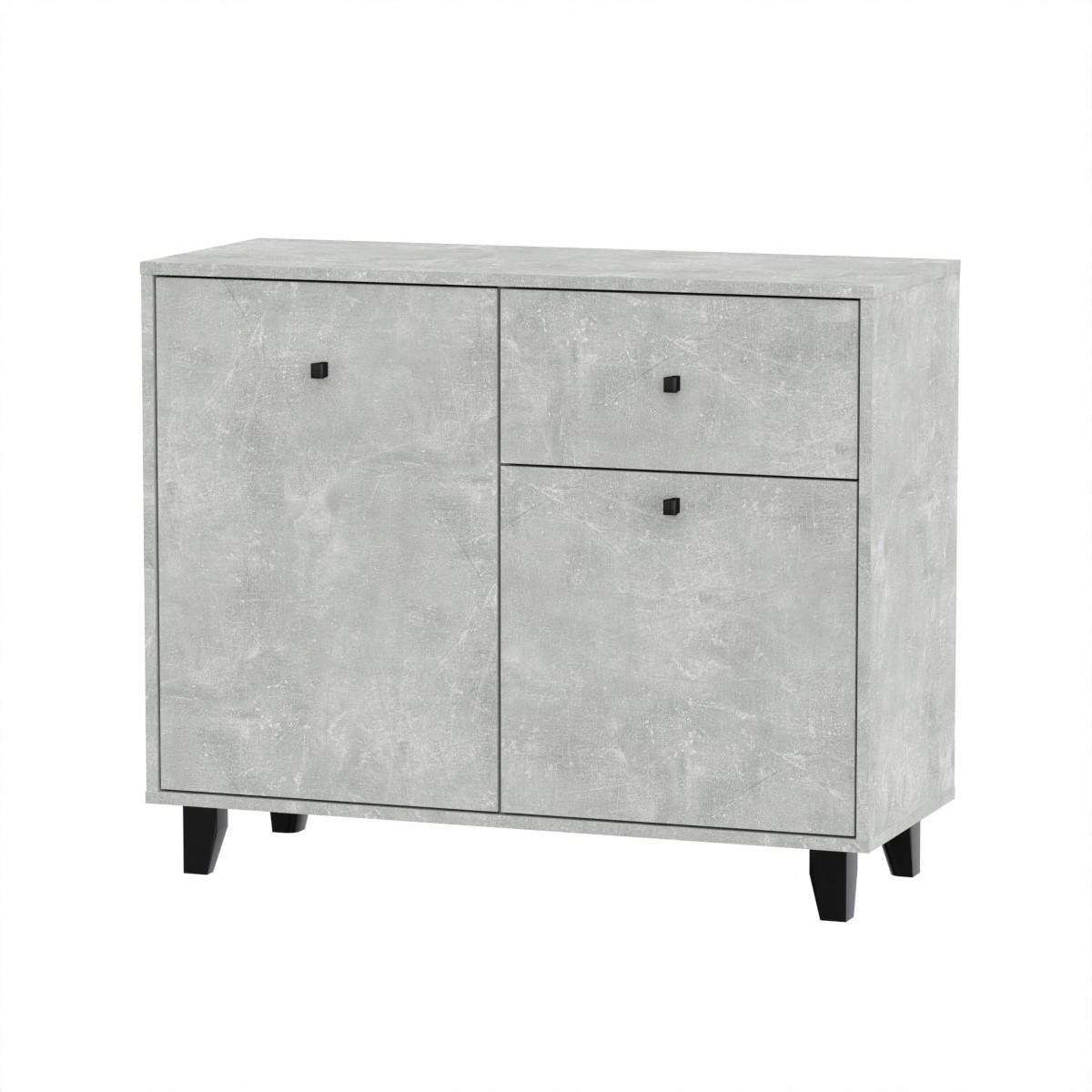 Комод для спальни с выдвижными ящиками Компанит 21 100х40х82 см Ателье светлый (13551401) - фото 1 Комод для спальни с выдвижными ящиками Компанит 21 100х40х82 см Ателье светлый (13551401) - фото 1