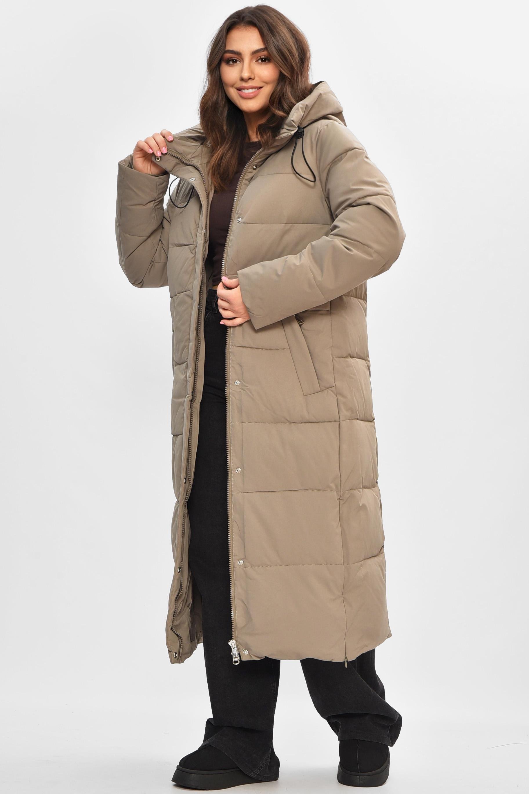 Куртка жіноча подовжена зимова S Хакі (207186) Куртка жіноча подовжена зимова S Хакі (207186)