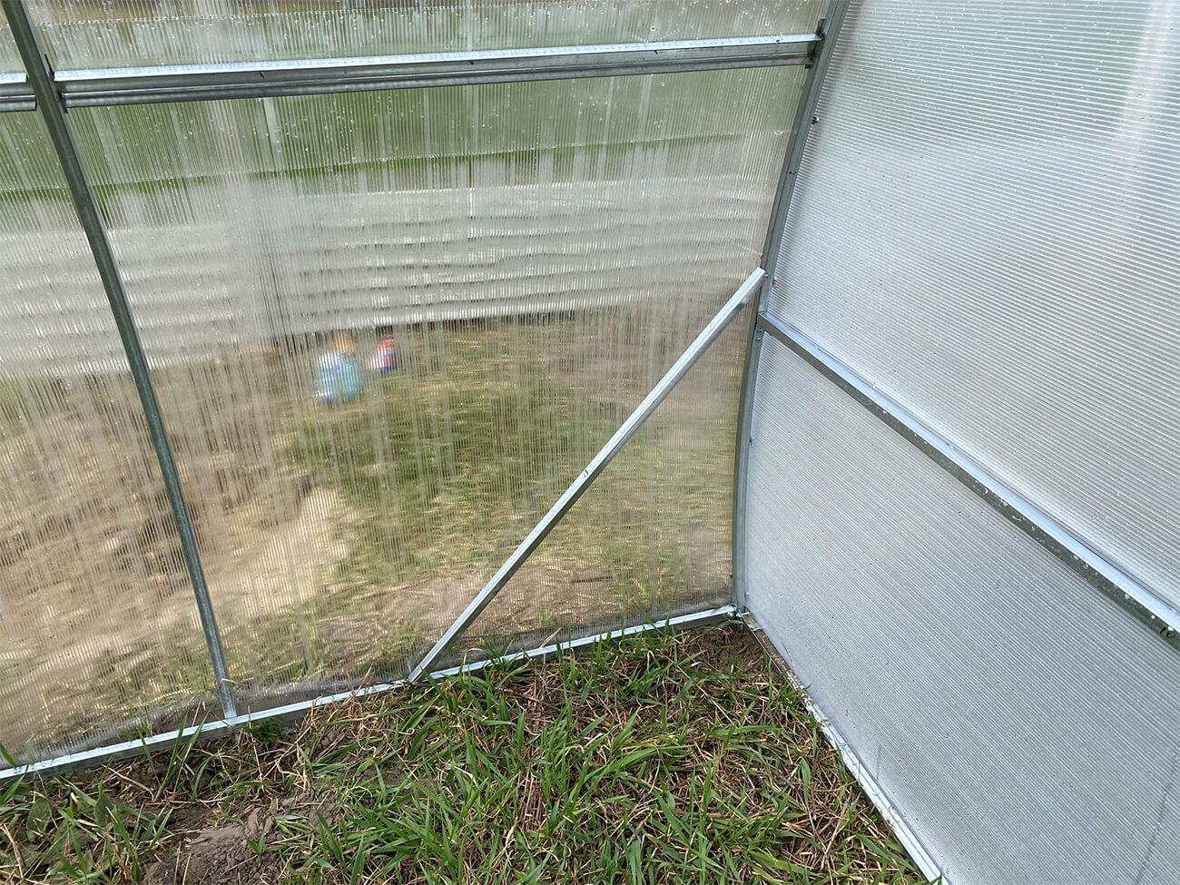 Теплиця Веган 4x8 із оцинкованої квадратної труби з полікарбонатом 4 мм - фото 11