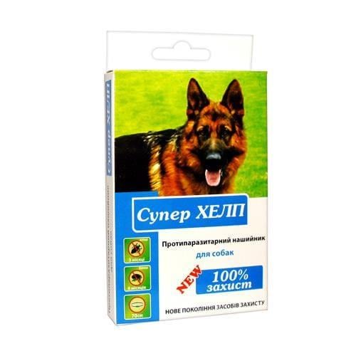 Ошейник Супер ХЕЛП для собак 70 см Желтый (94)