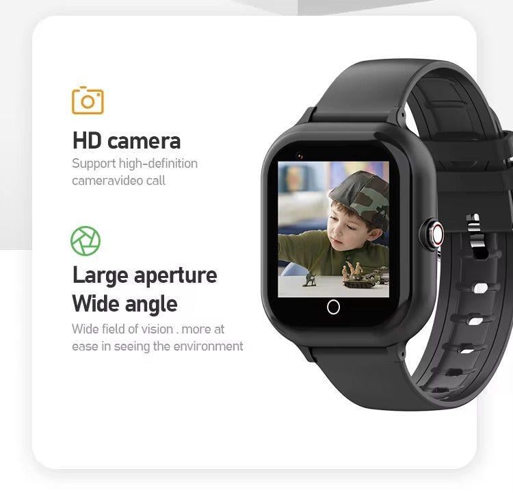 Смарт-часи дитячі Lemfo M52 з GPS-трекером/SIM/прослуховуванням/4G Чорний (86312438) - фото 8