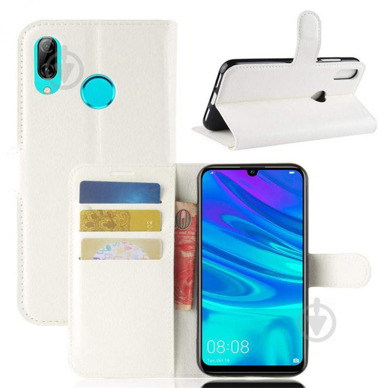Чехол-книжка Litchie Wallet для Huawei Y7 2019 / Y7 Prime 2019 Белый (hub_dKEF82351)