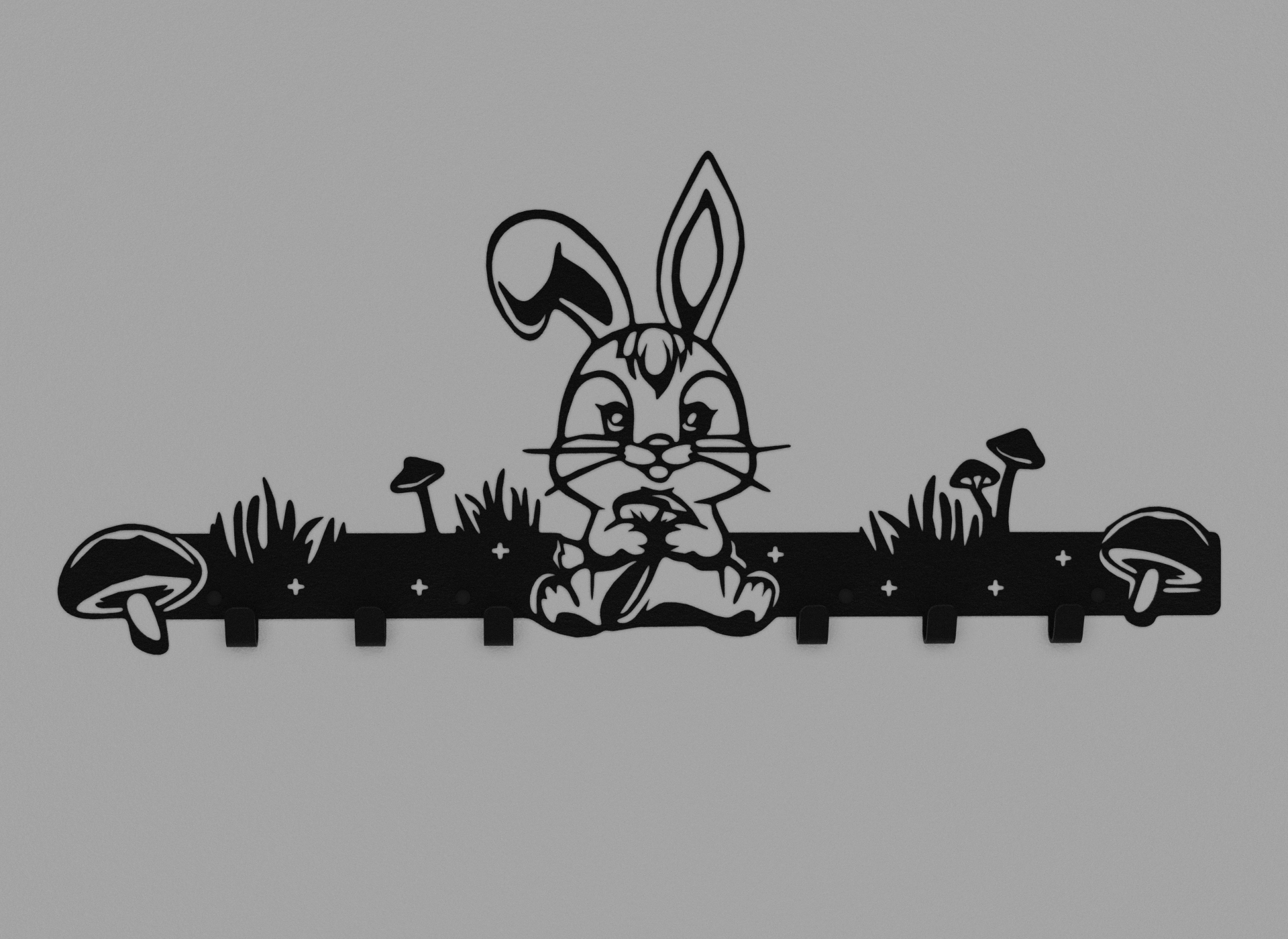 Вешалка Зайка из металла (CH-003)