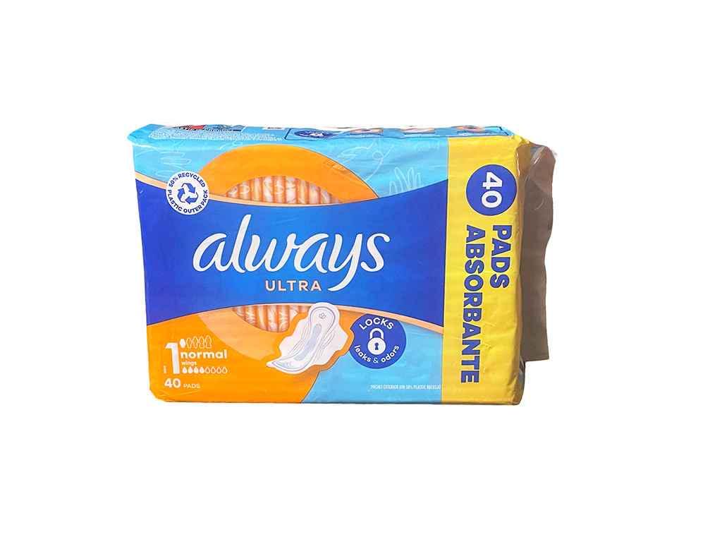 Прокладки гигиенические ночные Always Ultra Normal 4 к. 40 шт. (960056)