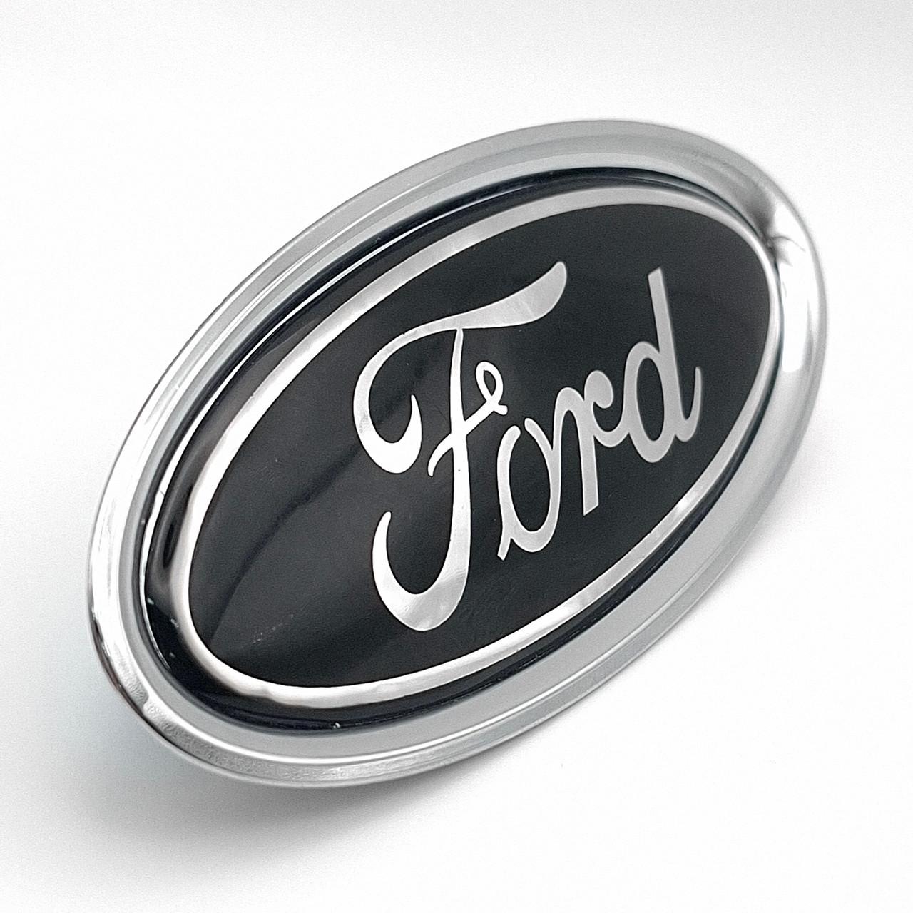 Эмблема Ford 114х47 мм Хром/Черный (2749653985)