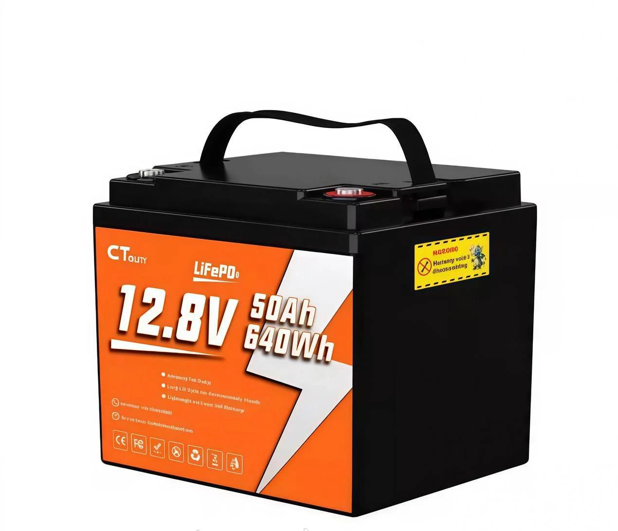 Аккумулятор для ИБП CTOLITY CT050-12 LiFePO4 12,8 В 50 А/ч 640 Вт/ч (31774018)