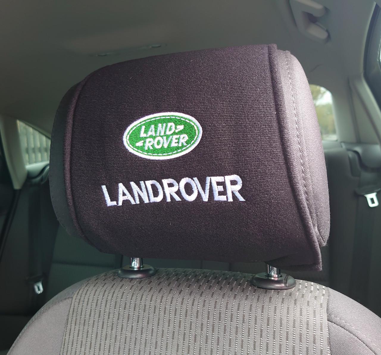 Чехол на подголовник с логотипом Land Rover 2 шт. (2190168714) Чехол на подголовник с логотипом Land Rover 2 шт. (2190168714)