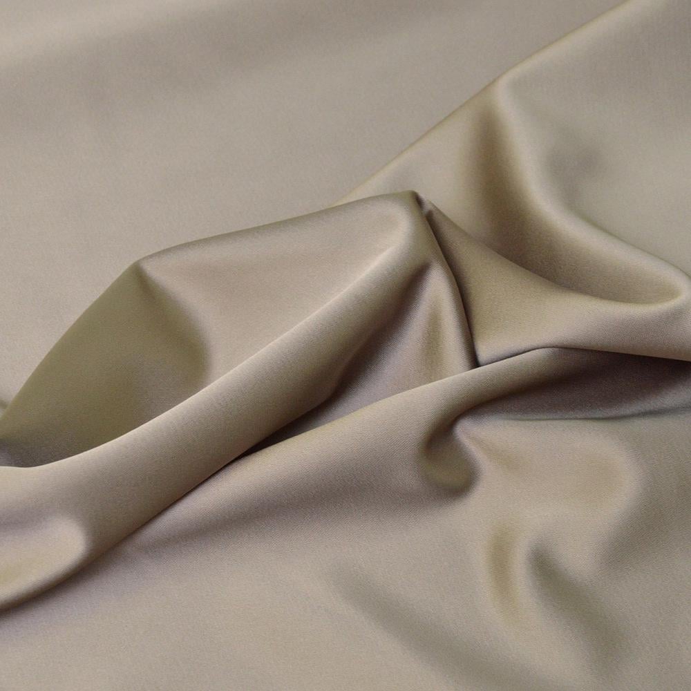 Ткань костюмная атласная Scarlett V-9 Светлый хаки (15362)