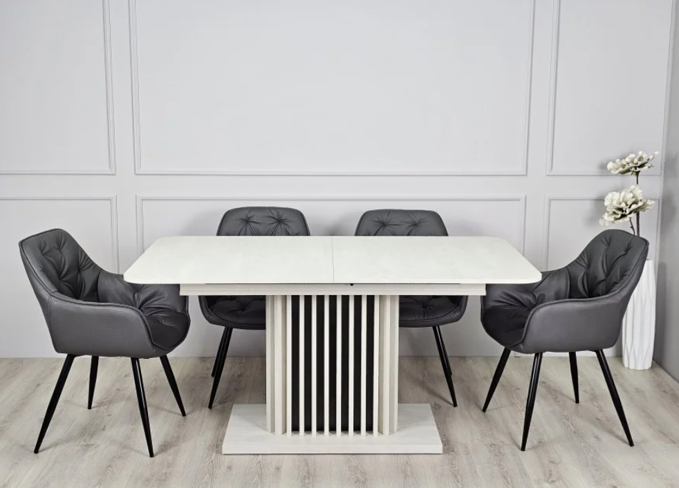 Обеденный стол раскладной CASANDRA S/A MAX 160-210x90 см Шелковый камень/Антрацит (32808928) Обеденный стол раскладной CASANDRA S/A MAX 160-210x90 см Шелковый камень/Антрацит (32808928)