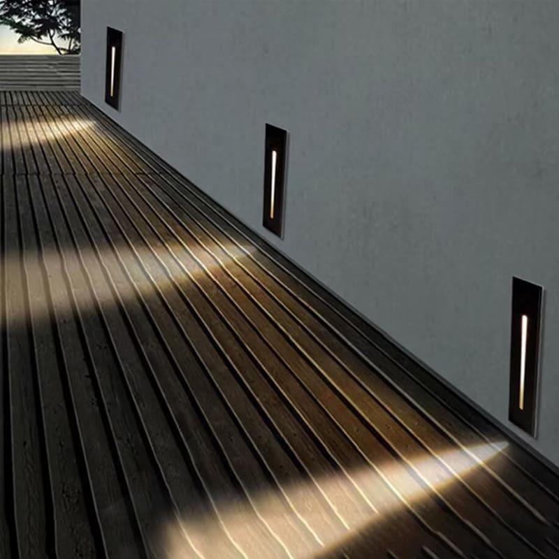 Светильник для лестниц со световой линией 202х57 мм Черный (10018) - фото 4 Светильник для лестниц со световой линией 202х57 мм Черный (10018) - фото 4