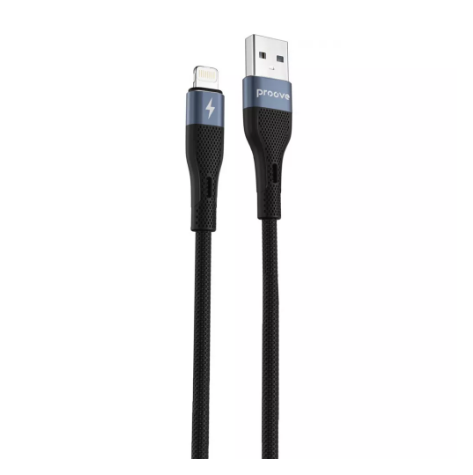 Кабель Proove Light Silicone USB to Lightning 2,4 A 1 м Black (CCLC20001101)
