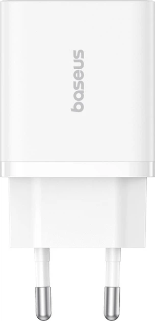 Зарядний пристрій мережевий Baseus Cube Fast Charger C+U 30 W EU Moon White (KST-P10111404213-00)
