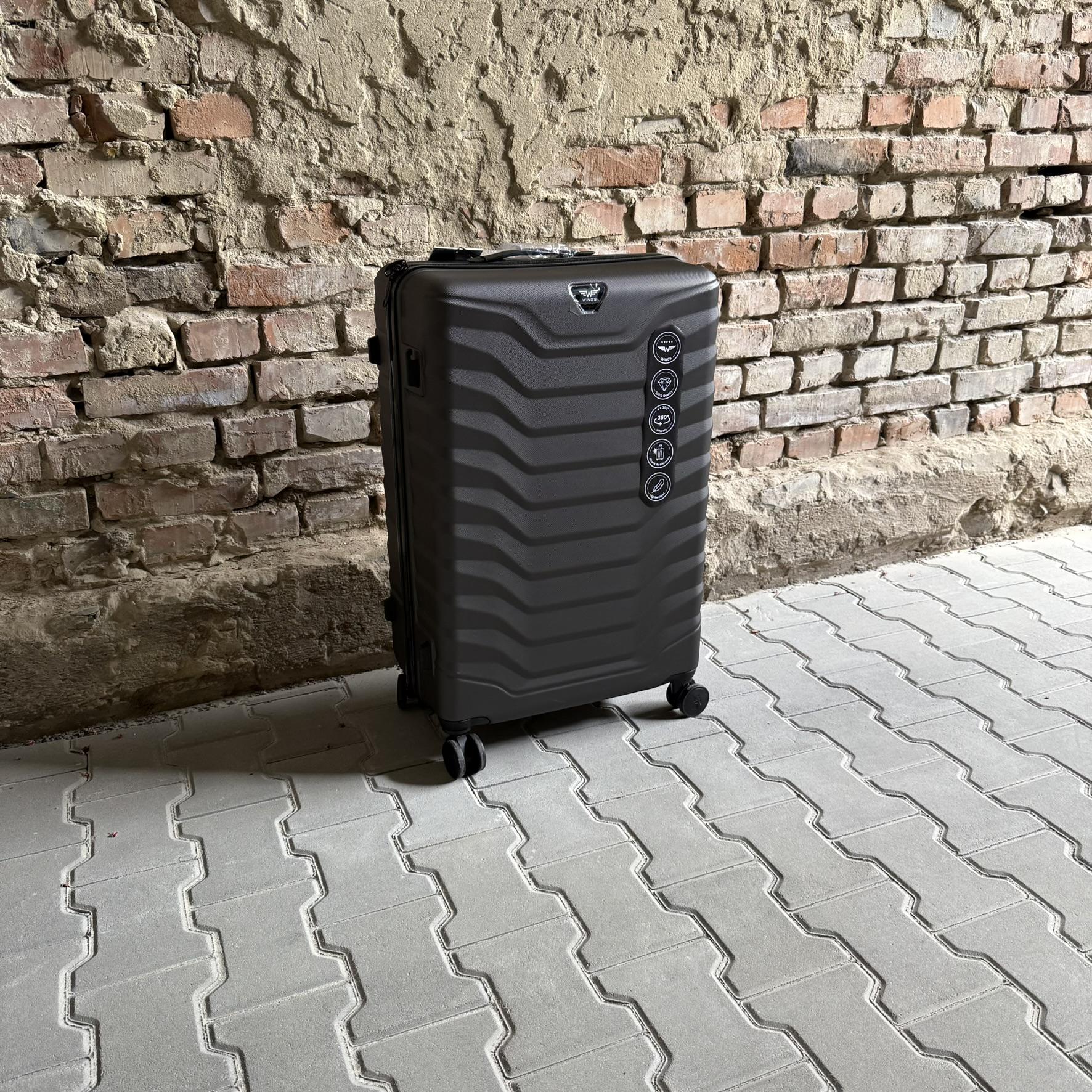 Валіза Wings PEA01 дорожня L Графітовий (26557307) - фото 3 Валіза Wings PEA01 дорожня L Графітовий (26557307) - фото 3