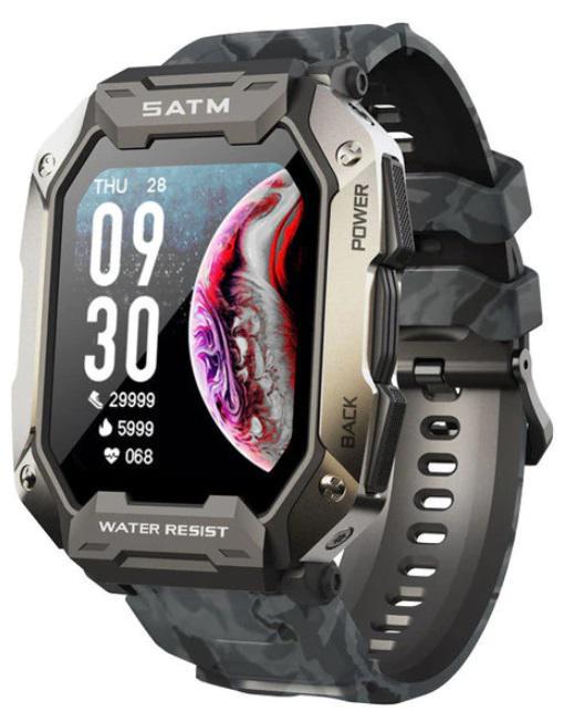 Умные часы мужские Uwatch Tank C20 Camouflage Black