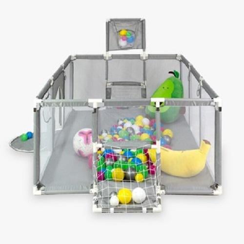 Манеж игровой детский Серый (17436)