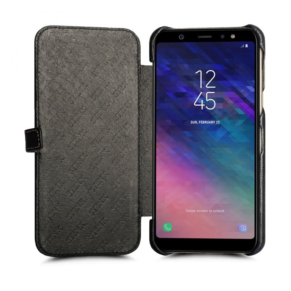Чехол книжка Stenk Premium для Samsung Galaxy A6 Plus Черный (61958)