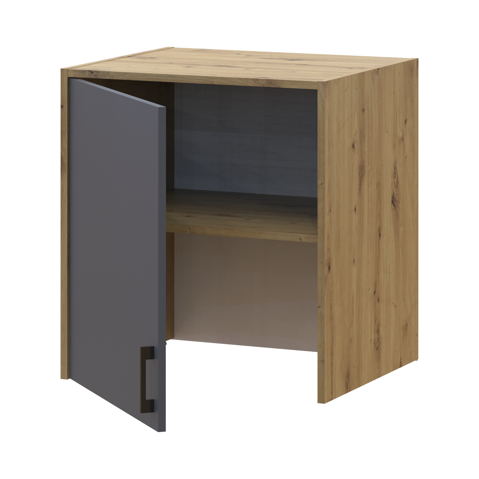 Антресоль до пеналу висока Doros Ронді ДСП 60х52х65 см Дуб Артізан/Графіт (41516247)