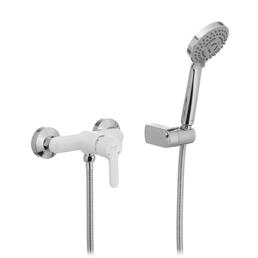 Смеситель для душа квадратный IBERGRIF Square M12022W White (IB0032)