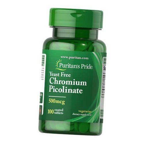 Пиколинат хрома Chromium Picolinate 500 без дрожжей 100 таблеток (36367178)