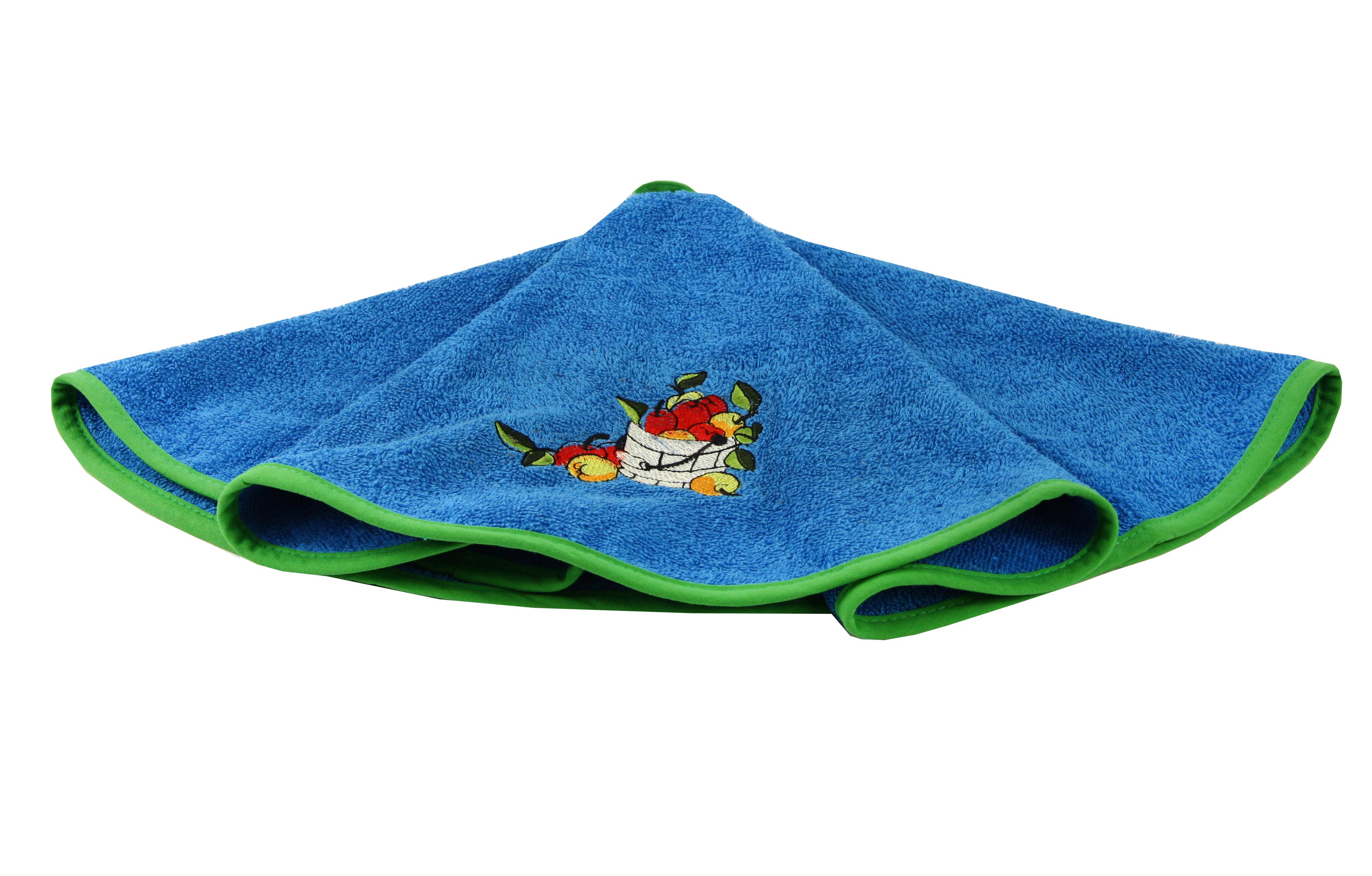 Полотенце махровое с вышивкой 60 см Яблоко Голубой (2200000600363)