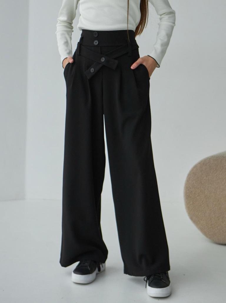 Брюки школьные для девочки Valza 3402 146 см Черный