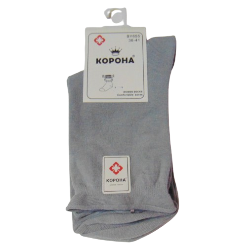 Носки без резинки Корона 655 р. 37-41 Серый (2186567686) Носки без резинки Корона 655 р. 37-41 Серый (2186567686)