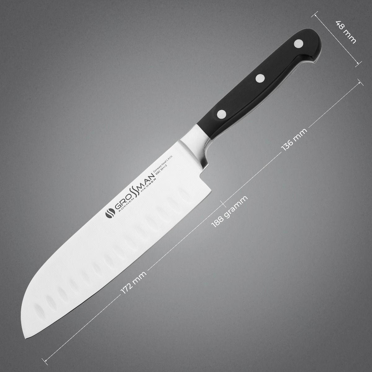 Нож кухонный сантоку Grossman Classic (26461433) - фото 10