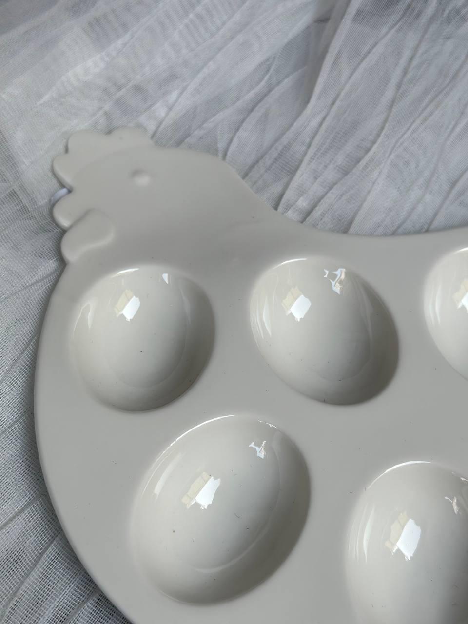 Блюдо для яиц Stenson MC5084 керамика 26,5х20,5х2 см Белый (MC5084 ) - фото 3 Блюдо для яиц Stenson MC5084 керамика 26,5х20,5х2 см Белый (MC5084 ) - фото 3