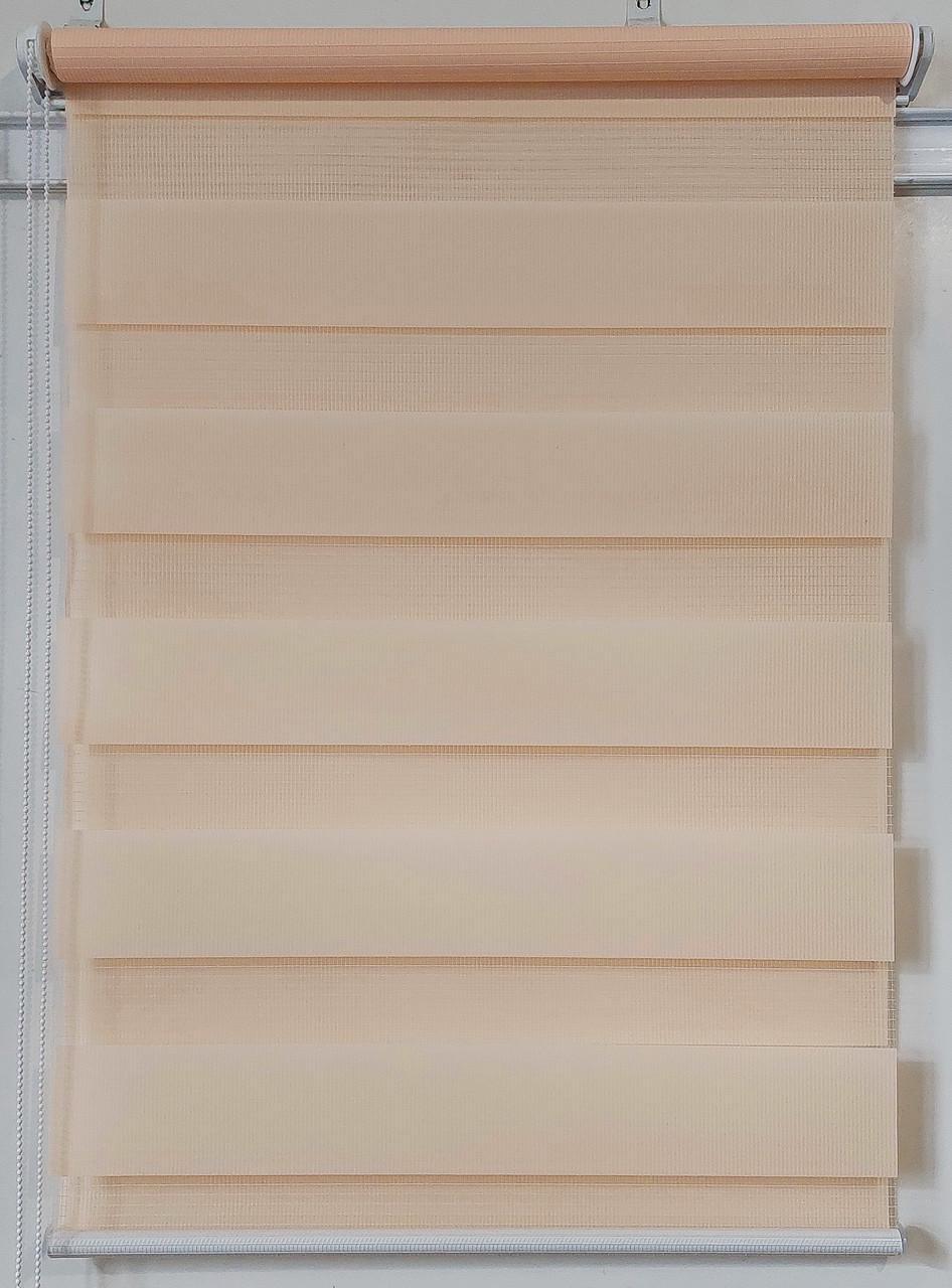 Рулонная штора день-ночь Miranda ВМ-1202 30х130 см Персиковый (ВМ-1202-50) - фото 2 Рулонная штора день-ночь Miranda ВМ-1202 30х130 см Персиковый (ВМ-1202-50) - фото 2