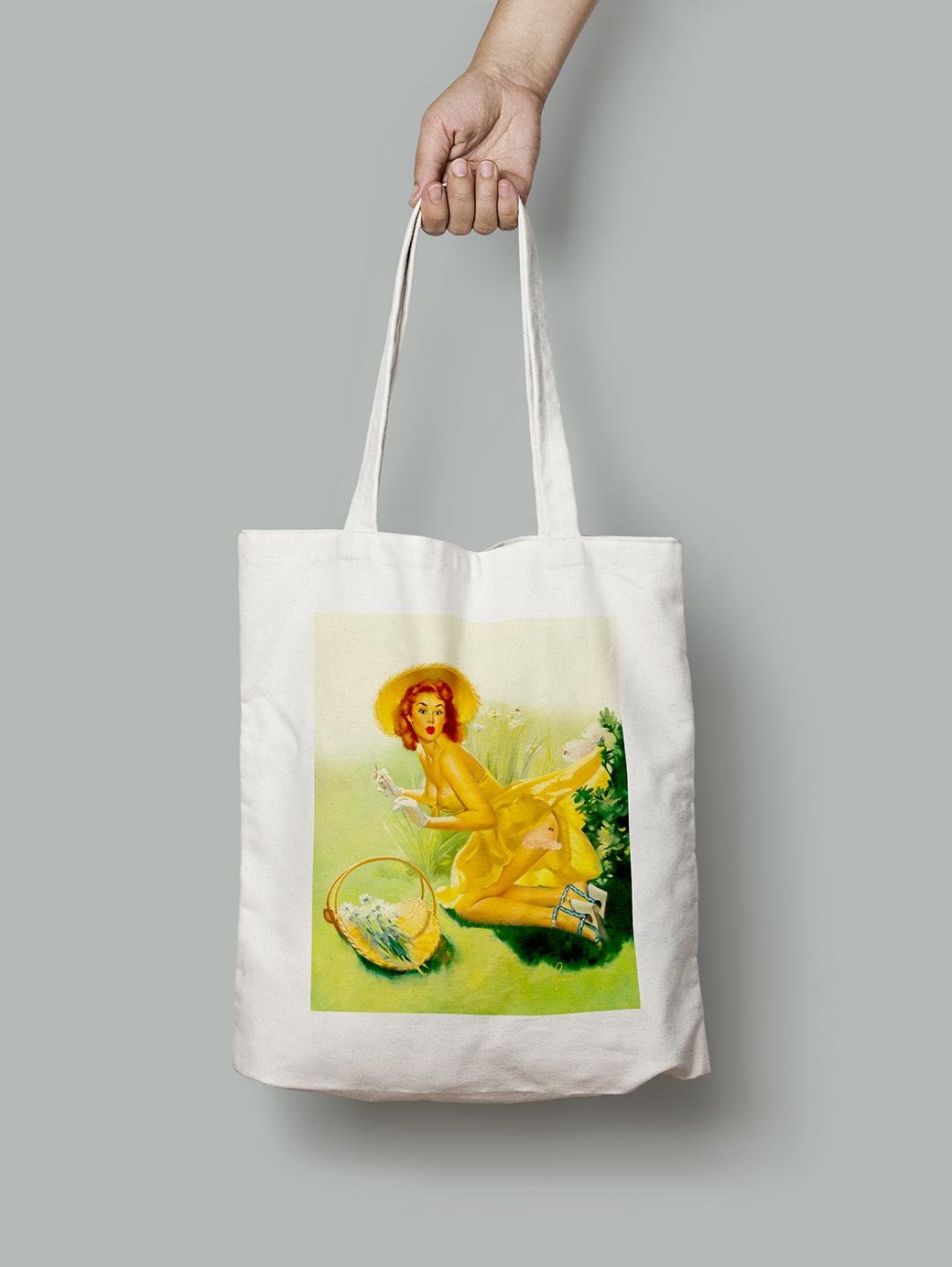 Эко-сумка Зацепилась за куст. Эдвард Рунчи шопер (pin_up010135_Bag)