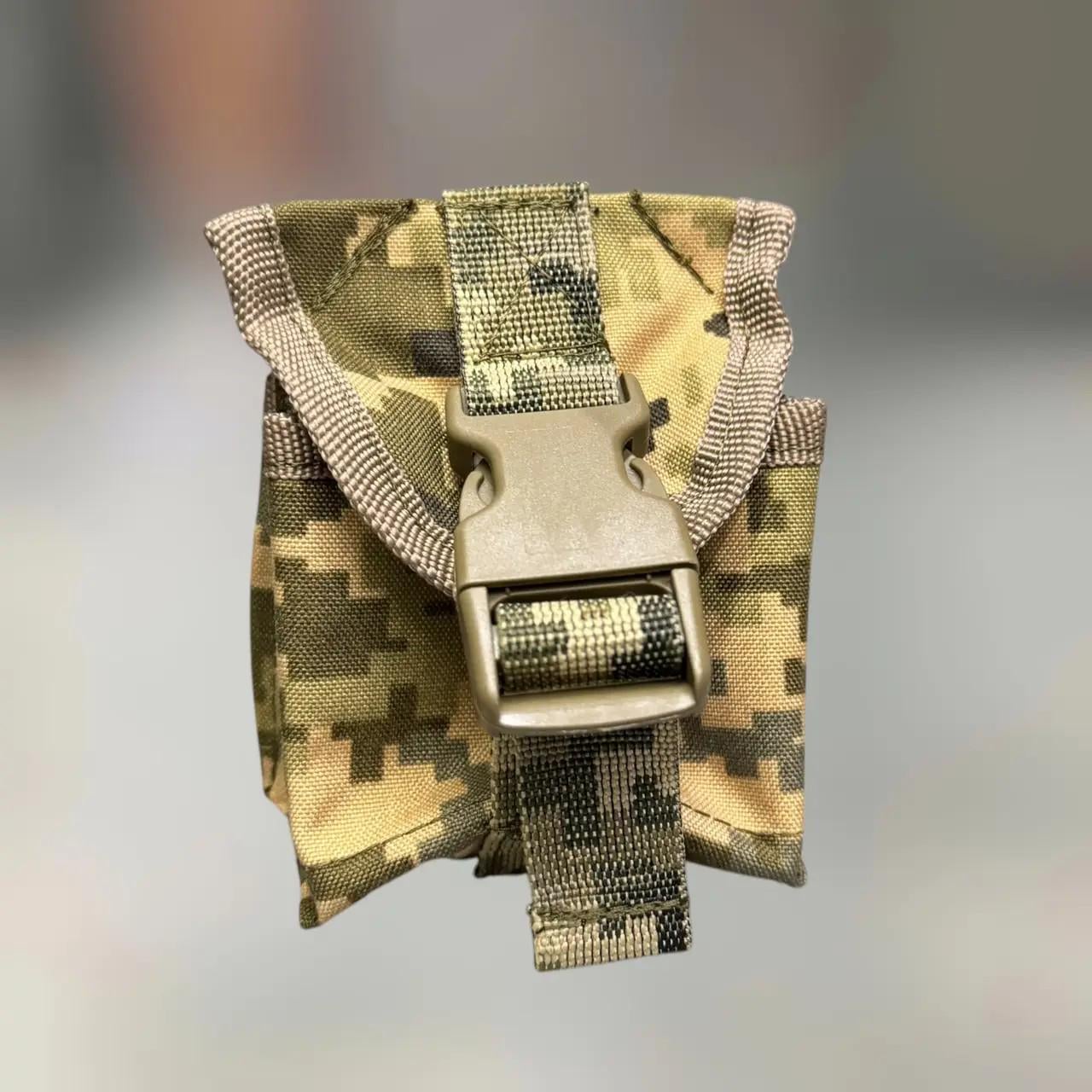 Подсумок под 1 гранату WinTac Cordura 1000D MOLLE Пиксель (246128)