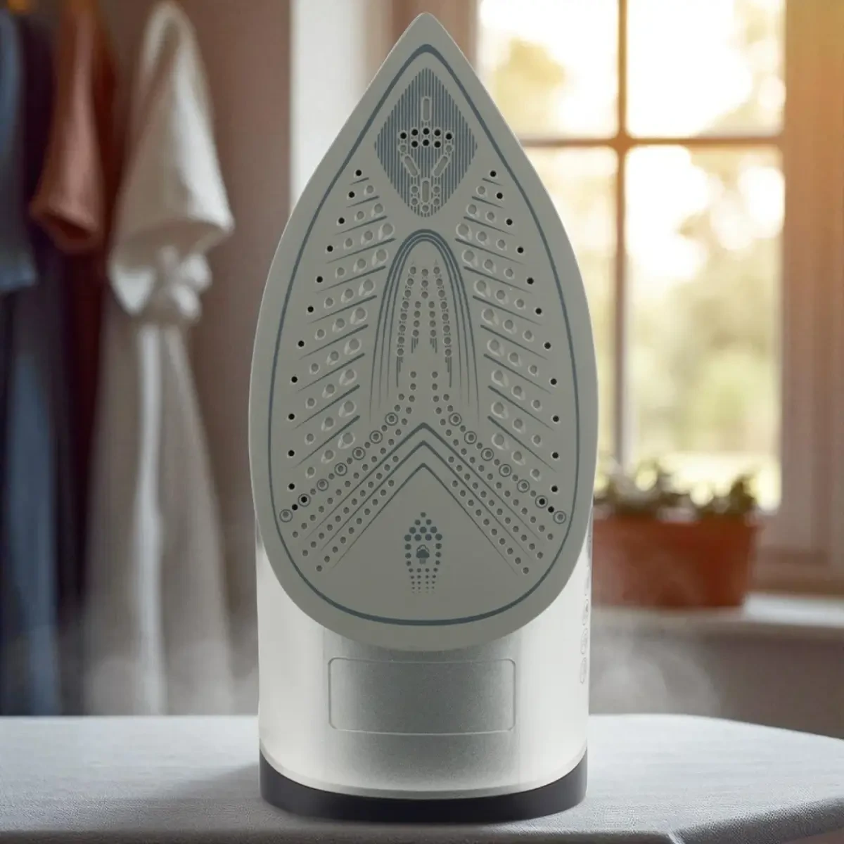 Утюг паровой электрический Domotec MS-1166P с керамической подошвой 1600 Вт (9872) - фото 2