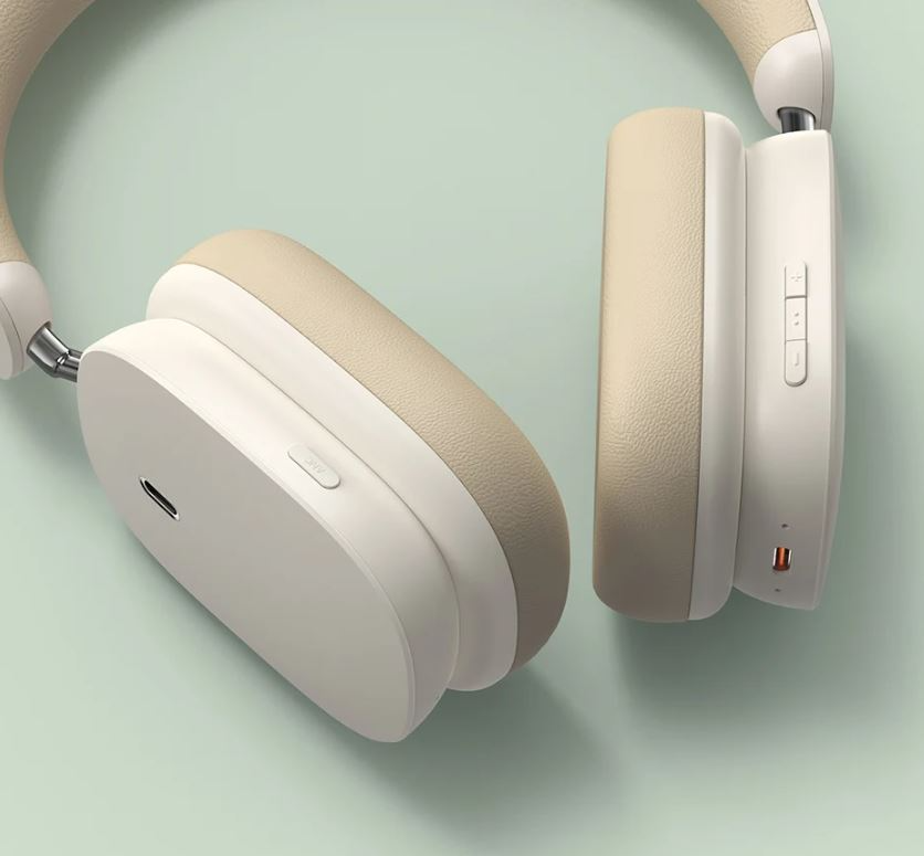 Наушники Baseus Bowie H1 Noise-Cancelling Wireless Headphones Rice White (NGTW230002) - фото 9