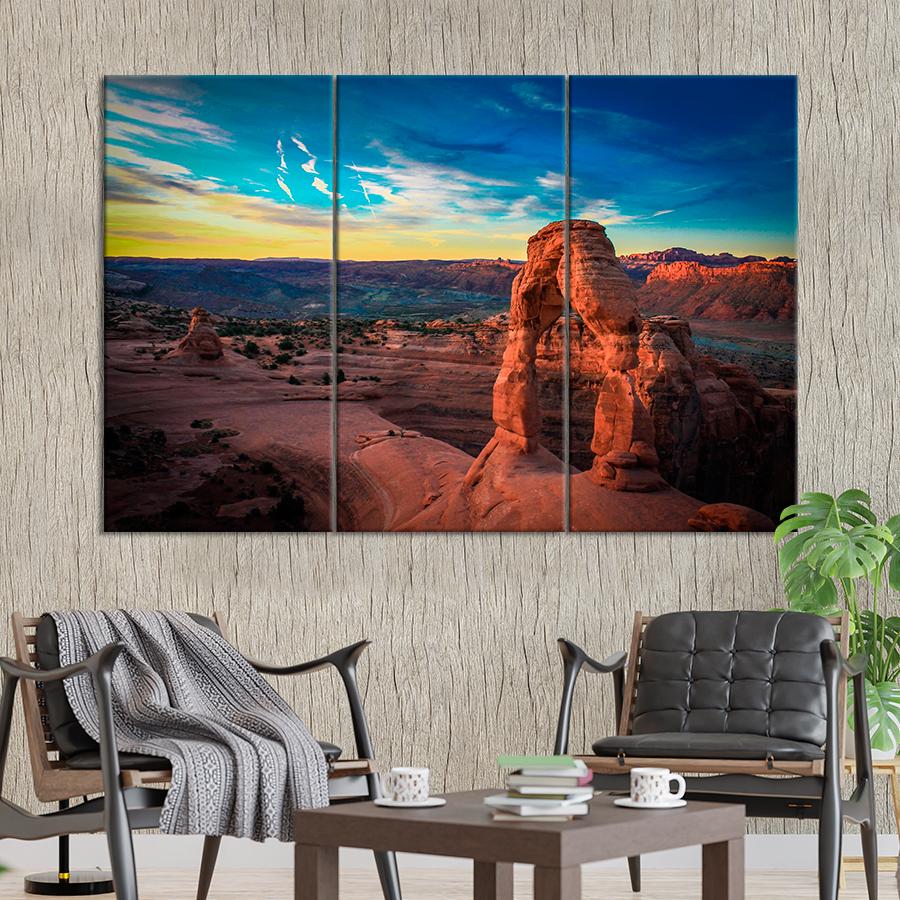 Картина природа Панорамный вид на Национальный парк Арчес 156x100 см (A1154-3)