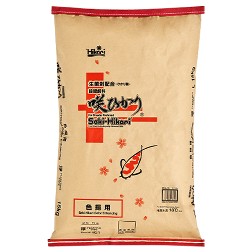 Корм для окраса кои со спирулиной Saki Hikari Color Enhancing 15 кг Medium M 5,0-5,5 мм