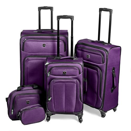 Комплект чемоданов с сумками Stenson R30948 20/24/28" & 12/15" 5 шт. Violet