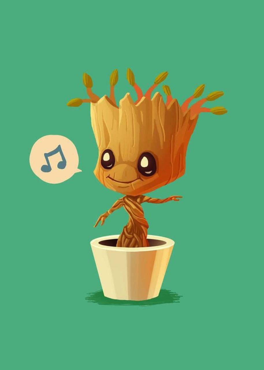 Картина постер Gee! Guardians of the Galaxy Стражи Галактики Грут 40х60 см GG.09.082