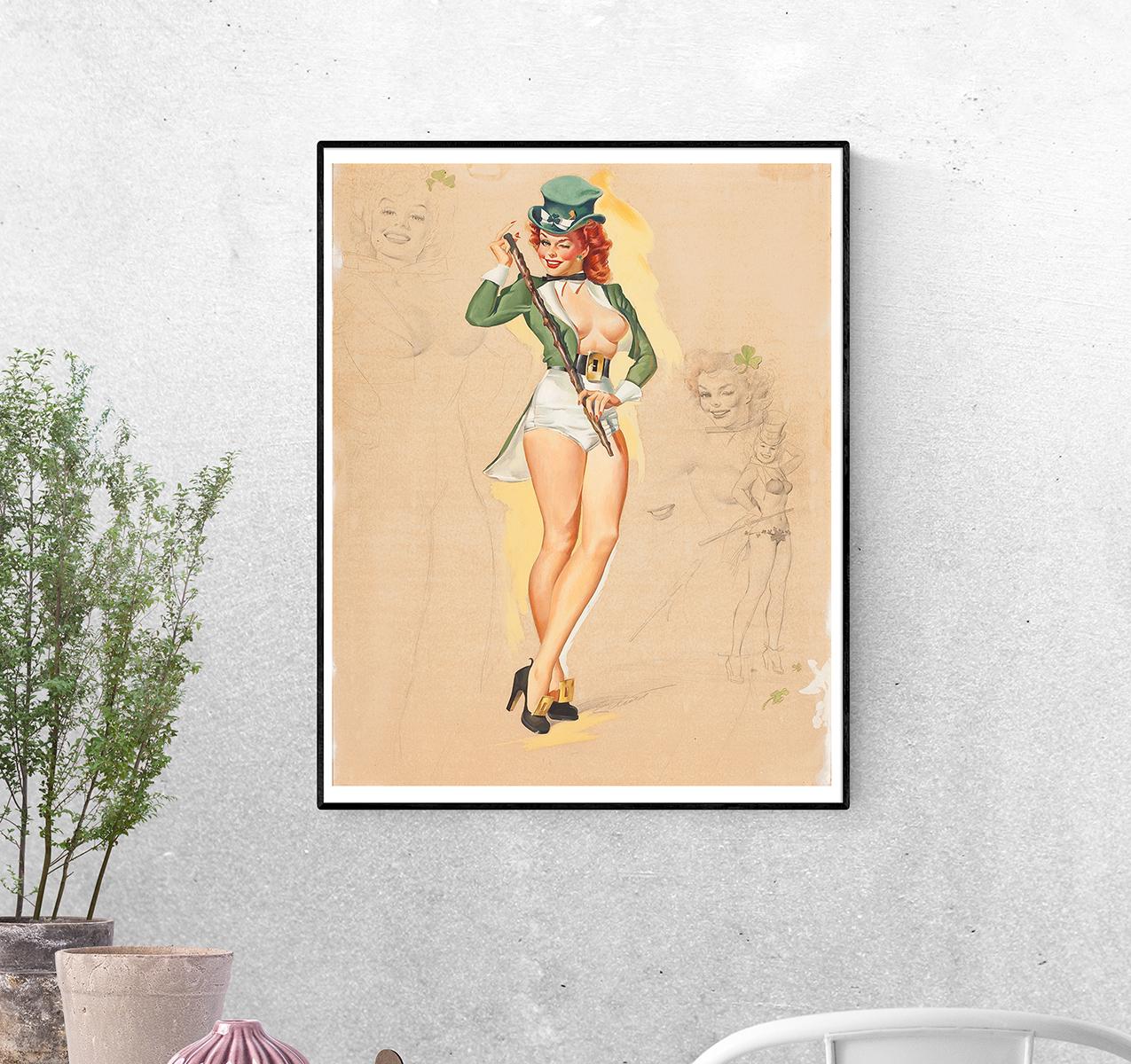 Постер Ню злодейка март 1950 г. Фриман Эллиотт формат А-2 (pin_up010124_Poster)