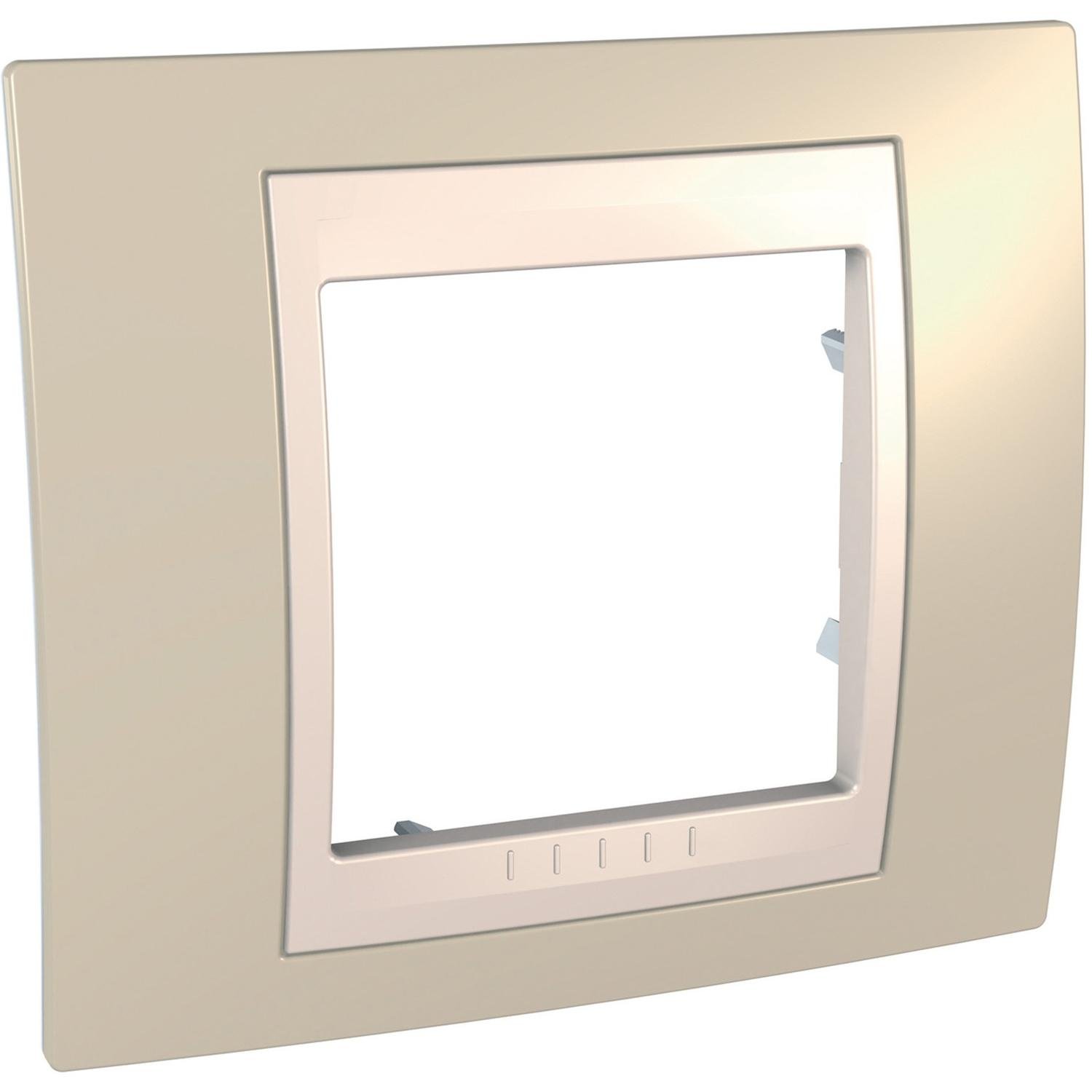Рамка Schneider Electric Unica одноместная Песчаный/Слоновая кость (MGU6.002.567) Рамка Schneider Electric Unica одноместная Песчаный/Слоновая кость (MGU6.002.567)