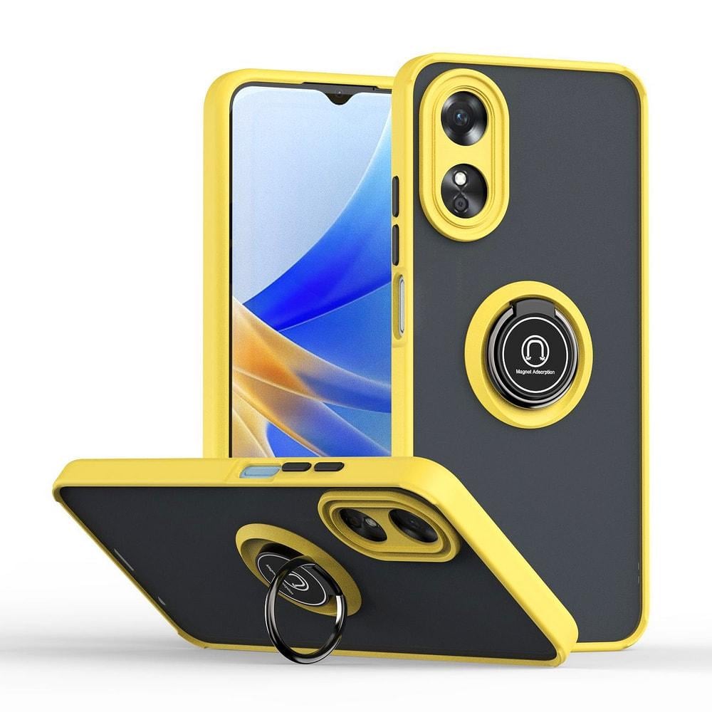 Защитный чехол MatteLuxe OPPO A17 (с кольцом) Yellow (34077-0A)