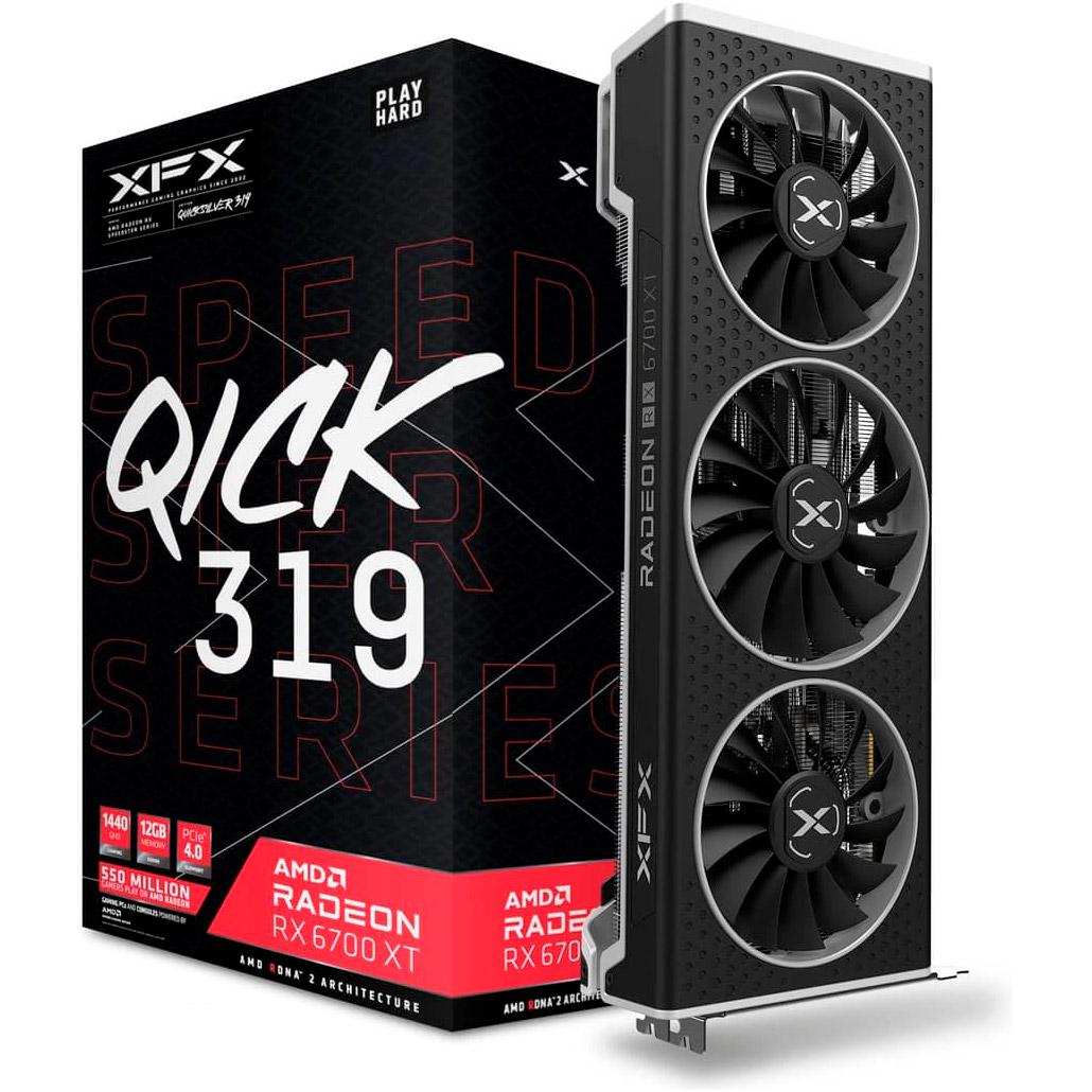 Видеокарта XFX Radeon RX 6700 XT SPEEDSTER QICK 319 BLACK Gaming (22717725)