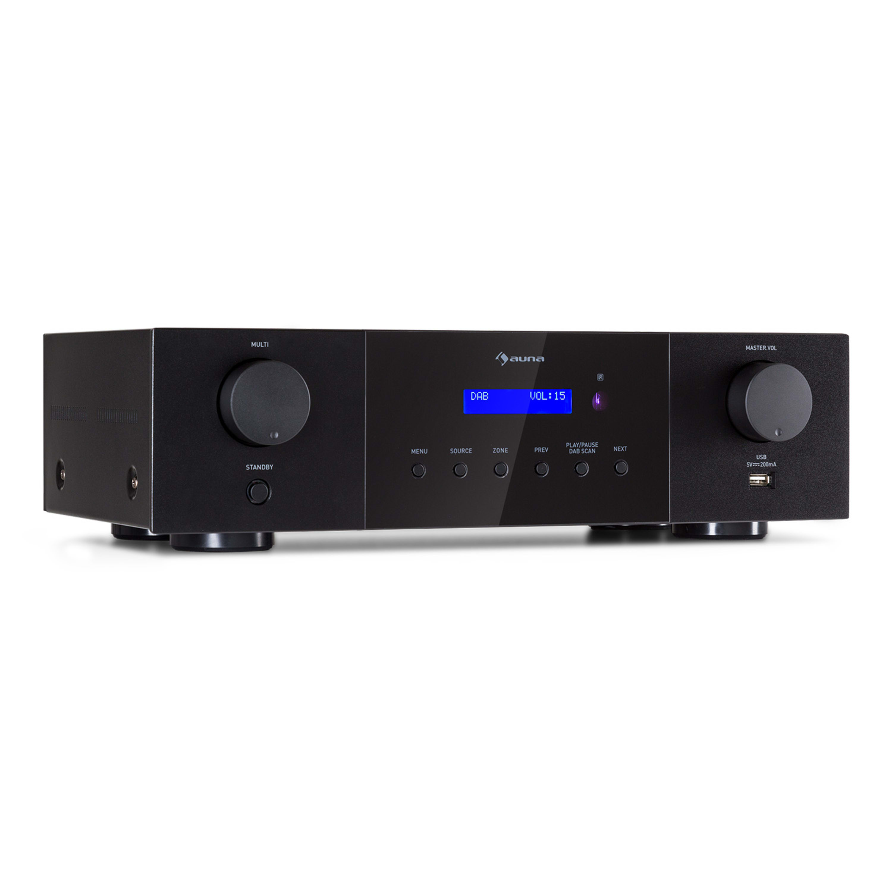 Стереоусилитель Auna AMP 4000 DAB 4x100 Вт RMS (10038329)
