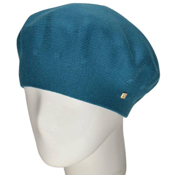 Берет женский двойной Novita Етюд L р. 57-58 Бирюзовый