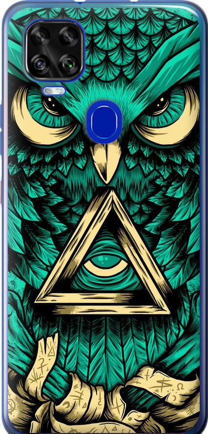 Чехол на ZTE Blade V2020 Сова Арт-тату (3971u-2529-42517)