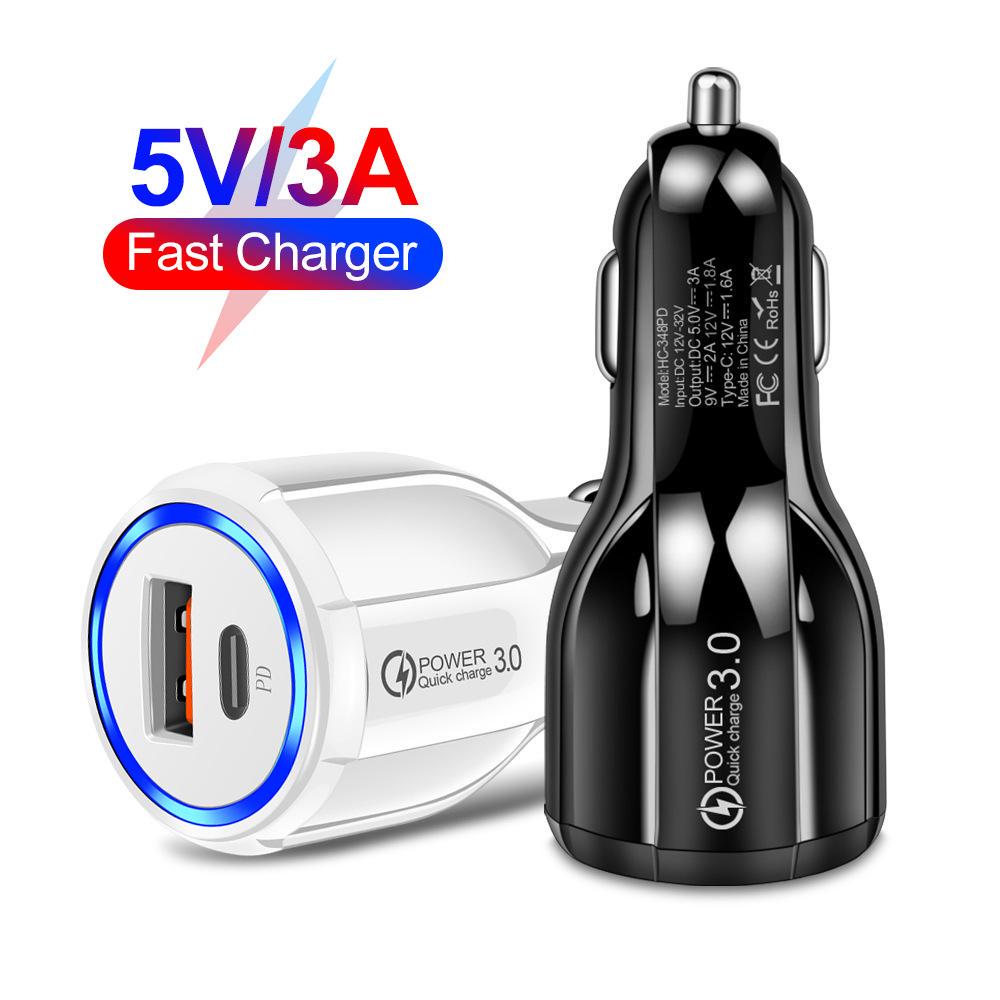 Зарядний пристрій автомобільний CWa USB-Type-C QC 3.0 White (К051038) - фото 3