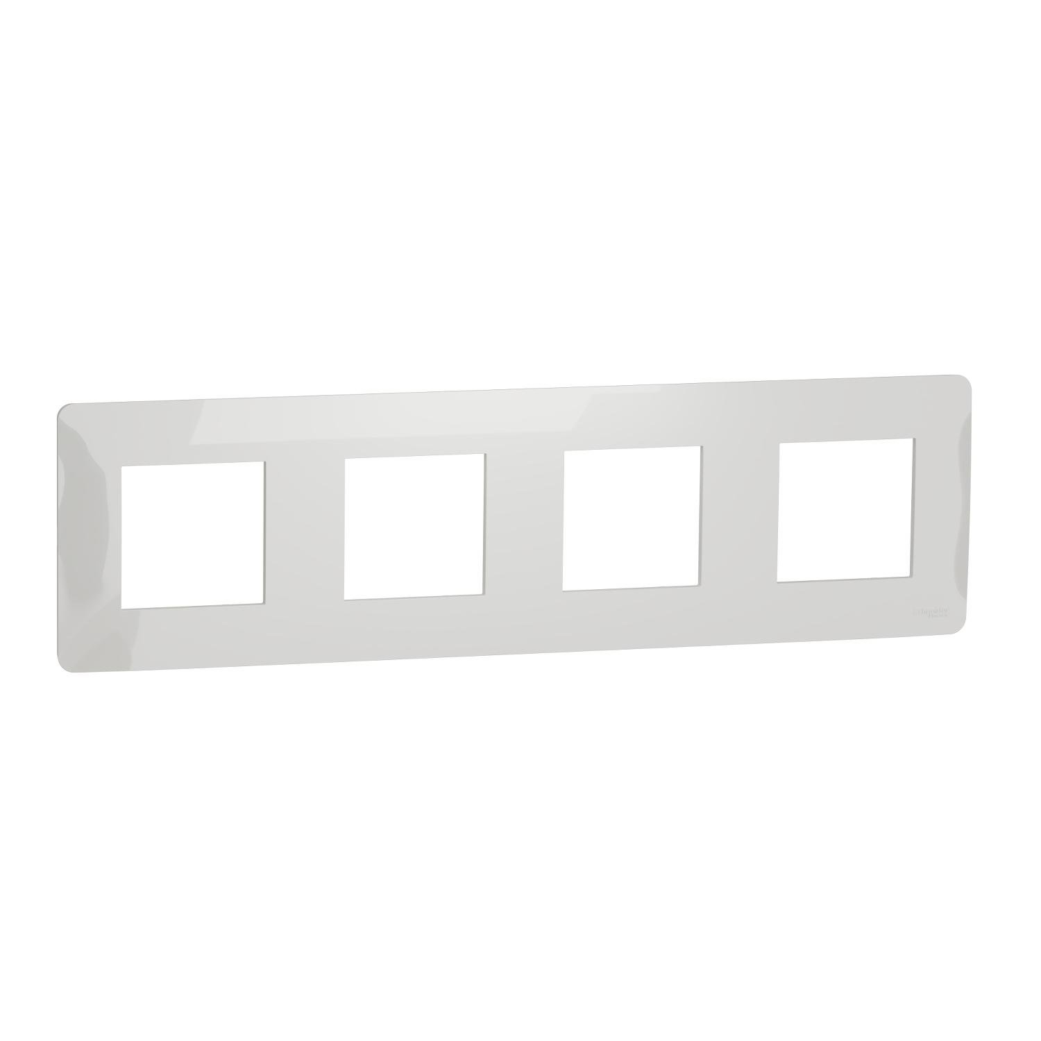 Рамка четырехместная Schneider Electric Unica New Studio Белый (NU200818) Рамка четырехместная Schneider Electric Unica New Studio Белый (NU200818)