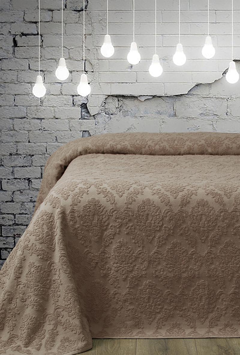 Простирадло махрова Lotus-Crown 200х220 см Мокко (77379)