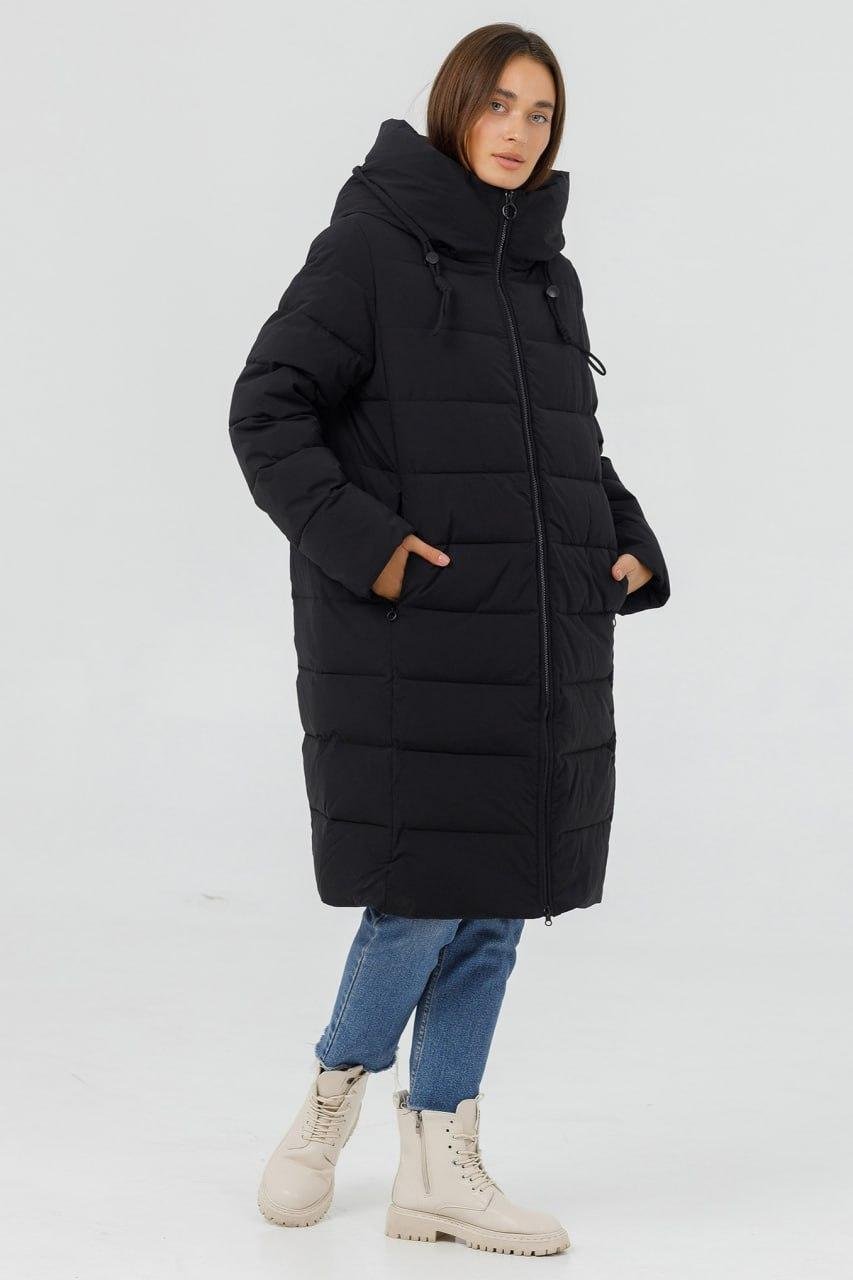 Пуховик женский TOWMY р. 52 Черный (0189q\52) - фото 3 Пуховик женский TOWMY р. 52 Черный (0189q\52) - фото 3